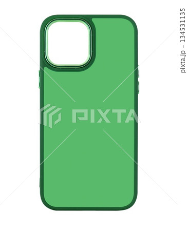 Silicone phone case on white background in insulation Silicone phone case on white background in insulation 134531135