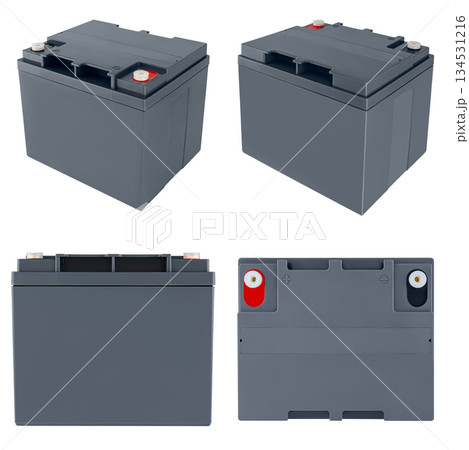 industrial gel battery, insulated on white background 134531216