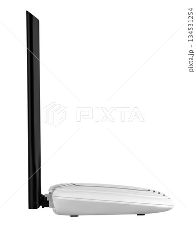 Wi-Fi network router, on a white background in isolation Wi-Fi network router, on a white background in isolation 134531254