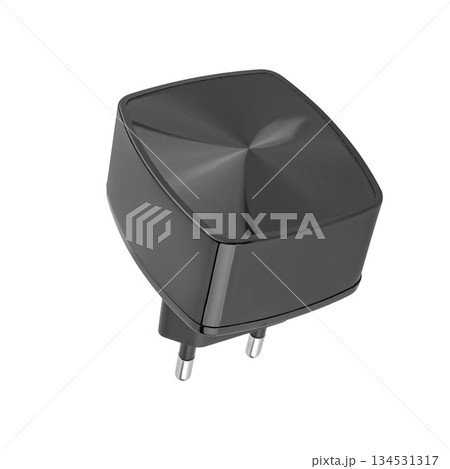 power adapter for phone, on white background in insulation power adapter for phone, on white background in insulation 134531317
