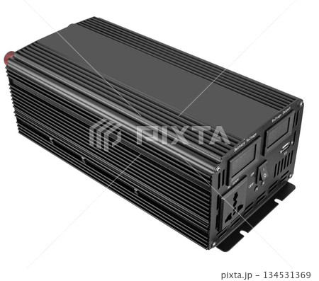 Inverters, voltage converter, on white background in insulation 134531369