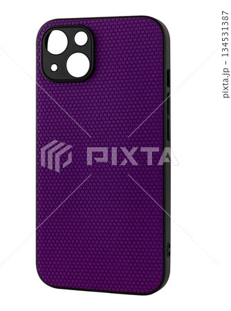 silicone phone case, on white background in insulation 134531387