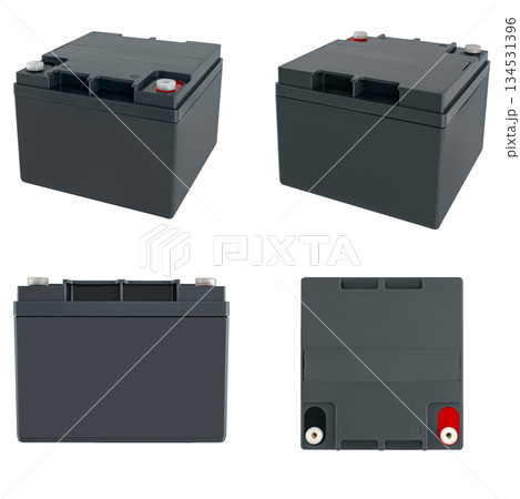 industrial Gel battery, on white background in insulation industrial Gel battery, on white background in insulation 134531396