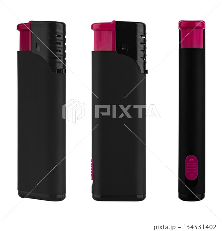 turbo gas lighter, on white background in insulation turbo gas lighter, on white background in insulation 134531402