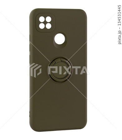 Silicone phone case, white background in insulation 134531445