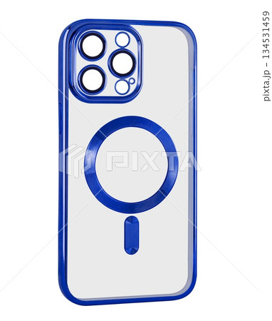 Silicone phone case, white background in insulation 134531459