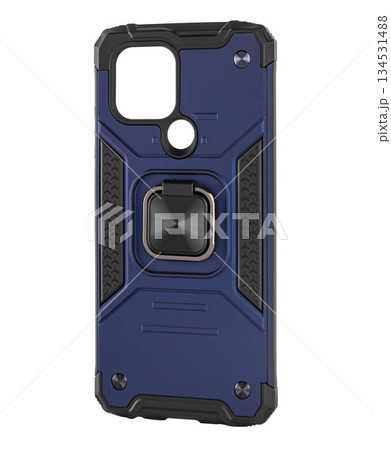 Silicone shockproof phone case, with ring holder, white background in insulation Silicone shockproof phone case, with ring holder, white background in insulation 134531488