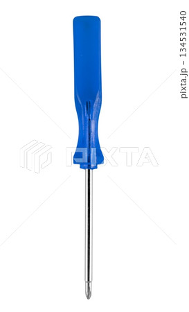 screwdriver, repair tool on white background in insulation 134531540