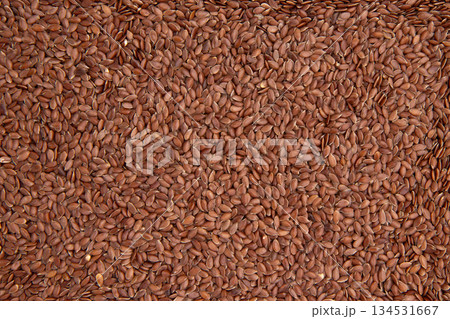 flax seeds as background 134531667