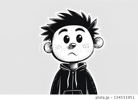 a man with a face 134531951