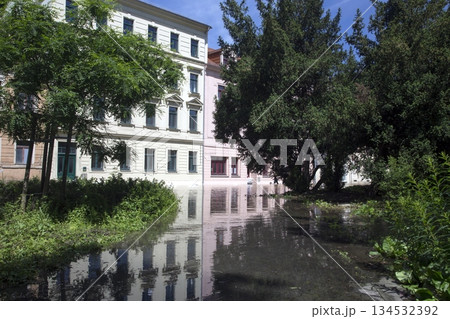 Flooding in Meyssen, Germany, in June 2013 Flooding in Meyssen, Germany, in June 2013 134532392