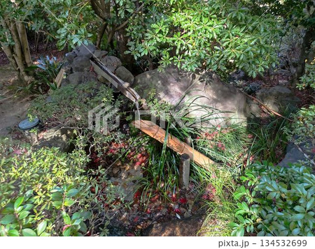 丈山苑、鹿威し 丈山苑、鹿威し 134532699