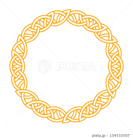 Intricate celtic knot frame for nordic design projects Intricate celtic knot frame for nordic design projects 134533507
