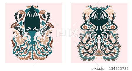 floral frame with flowers floral frame with flowers 134533725