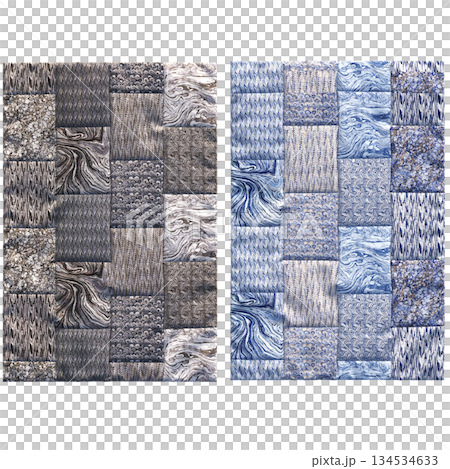 carpet for interior isolated on transparent background, home decor, 3D illustration, cg render 134534633