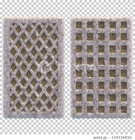 carpet for interior isolated on transparent background, home decor, 3D illustration, cg render 134534650