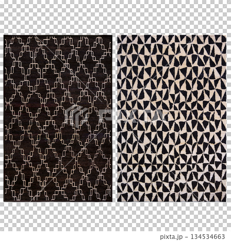 carpet for interior isolated on transparent background, home decor, 3D illustration, cg render 134534663