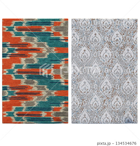 carpet for interior isolated on transparent background, home decor, 3D illustration, cg render carpet for interior isolated on transparent background, home decor, 3D illustration, cg render 134534676