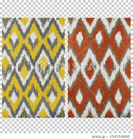 carpet for interior isolated on transparent background, home decor, 3D illustration, cg render 134534680