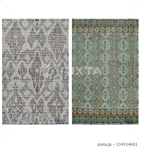 carpet for interior isolated on transparent background, home decor, 3D illustration, cg render carpet for interior isolated on transparent background, home decor, 3D illustration, cg render 134534681