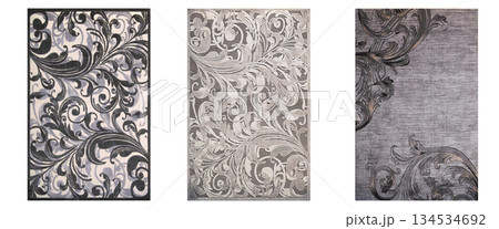 carpet for interior isolated on transparent background, home decor, 3D illustration, cg render carpet for interior isolated on transparent background, home decor, 3D illustration, cg render 134534692