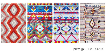 carpet for interior isolated on transparent background, home decor, 3D illustration, cg render 134534704