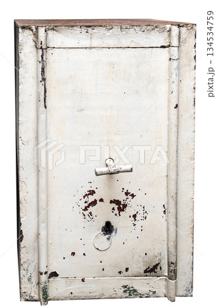 old metal safe, fireproof document cabinet 134534759