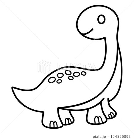 dinosaur for coloring page book illustration 134536892