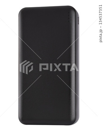 Portable battery pack, on white background in insulation 134537351