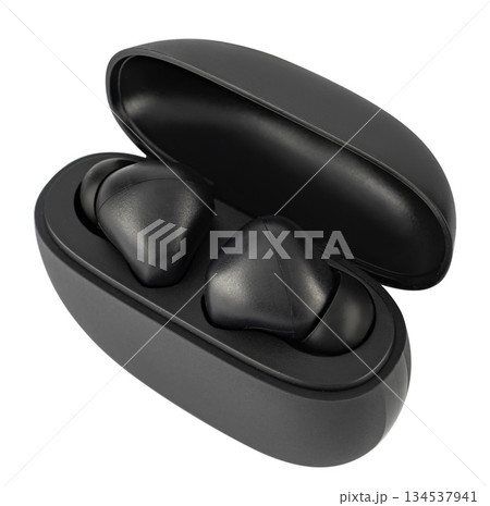 wireless acoustic headphones, on a white background in isolation 134537941