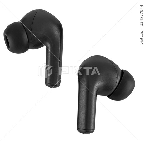 wireless acoustic headphones, on a white background in isolation 134537944