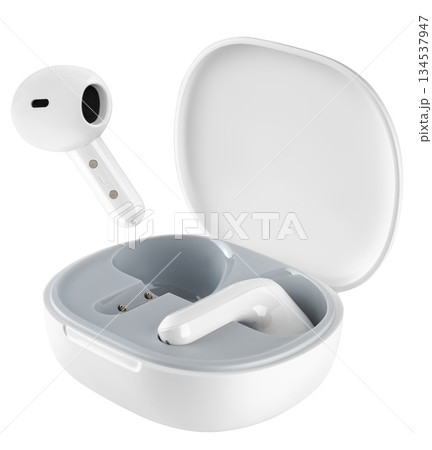 wireless acoustic headphones, on a white background in isolation wireless acoustic headphones, on a white background in isolation 134537947