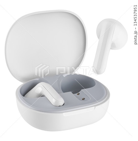 wireless acoustic headphones, on a white background in isolation 134537951