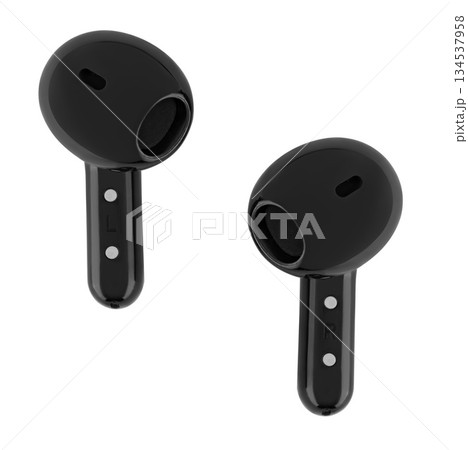 wireless acoustic headphones, on a white background in isolation wireless acoustic headphones, on a white background in isolation 134537958