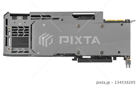 Video card with a powerful graphics processor, graphics adapter, computer spare part 134538205