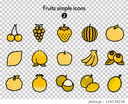 Simple icon Fruit 1 134538236