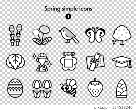 シンプルアイコン集 春1 134538240
