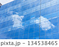 Office Building Detail, Clouds Reflection 134538465