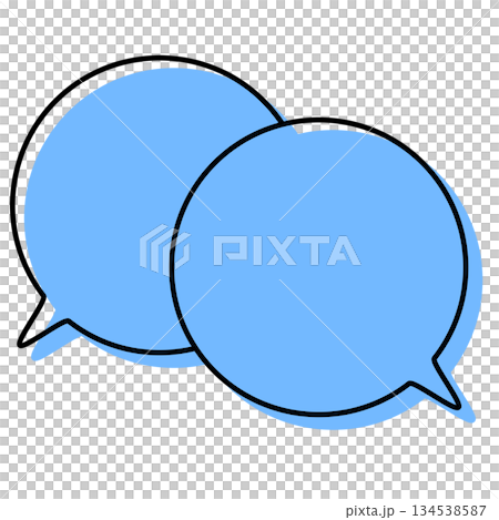 Simple, misaligned speech bubbles, overlapping conversations Simple, misaligned speech bubbles, overlapping conversations 134538587