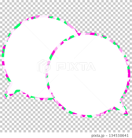 Stained glass style speech bubble, triangular pattern, overlapping conversation Stained glass style speech bubble, triangular pattern, overlapping conversation 134538641