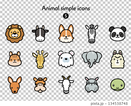 Simple Icon Collection Animals 5 Simple Icon Collection Animals 5 134538748
