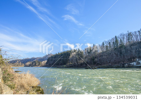 日本三大急流　最上川　隼の瀬　山形県 134539031