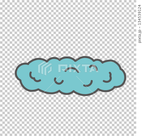 Illustration of Bristol Scale Type 2 (hard stool, lumpy, sausage-like) 134539124