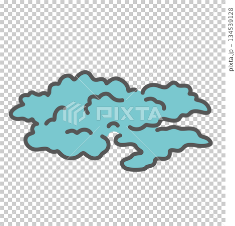 Illustration of Bristol Scale Type 6 (muddy stool/amorphous muddy stool) 134539128