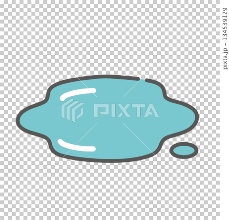 Illustration of Bristol Scale Type 7 (watery stool, liquid without solids) 134539129