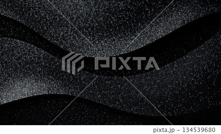 魔法のようなキラキラ クリスマス お祝い 背景素材 16:9サイズ AI生成素材 ブラック 134539680