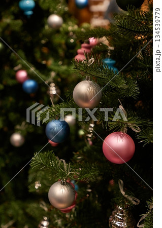 Christmas Tree Decoration Closeup 134539779