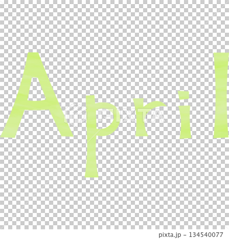 綺麗な水彩模様のAprilのアイコンのイメージのイラスト 綺麗な水彩模様のAprilのアイコンのイメージのイラスト 134540077