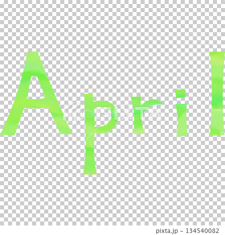 綺麗な水彩模様のAprilのアイコンのイメージのイラスト 綺麗な水彩模様のAprilのアイコンのイメージのイラスト 134540082