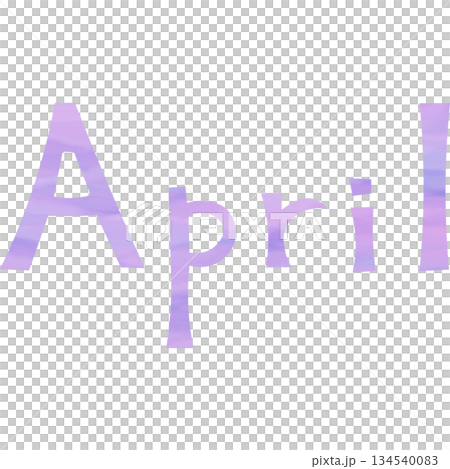 綺麗な水彩模様のAprilのアイコンのイメージのイラスト 綺麗な水彩模様のAprilのアイコンのイメージのイラスト 134540083